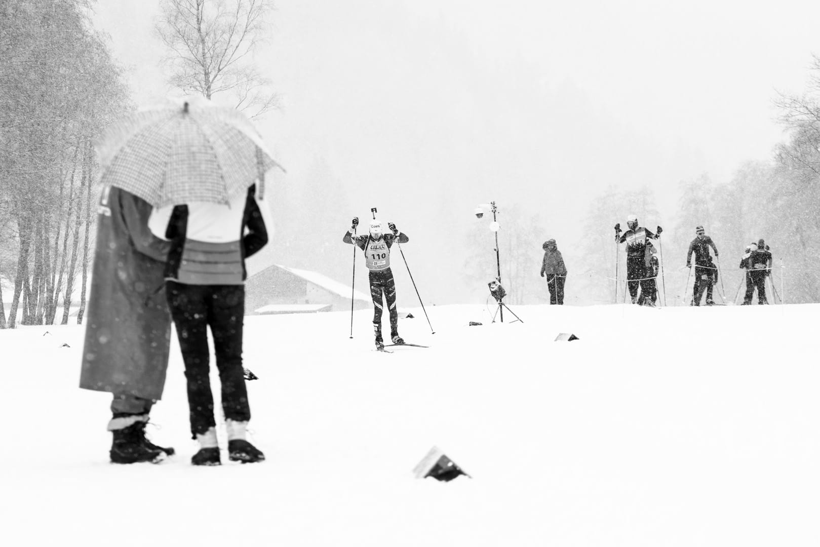 Concurrent engagé sur l'individuel homme de la Coupe de France de Biathlon aux Contamines