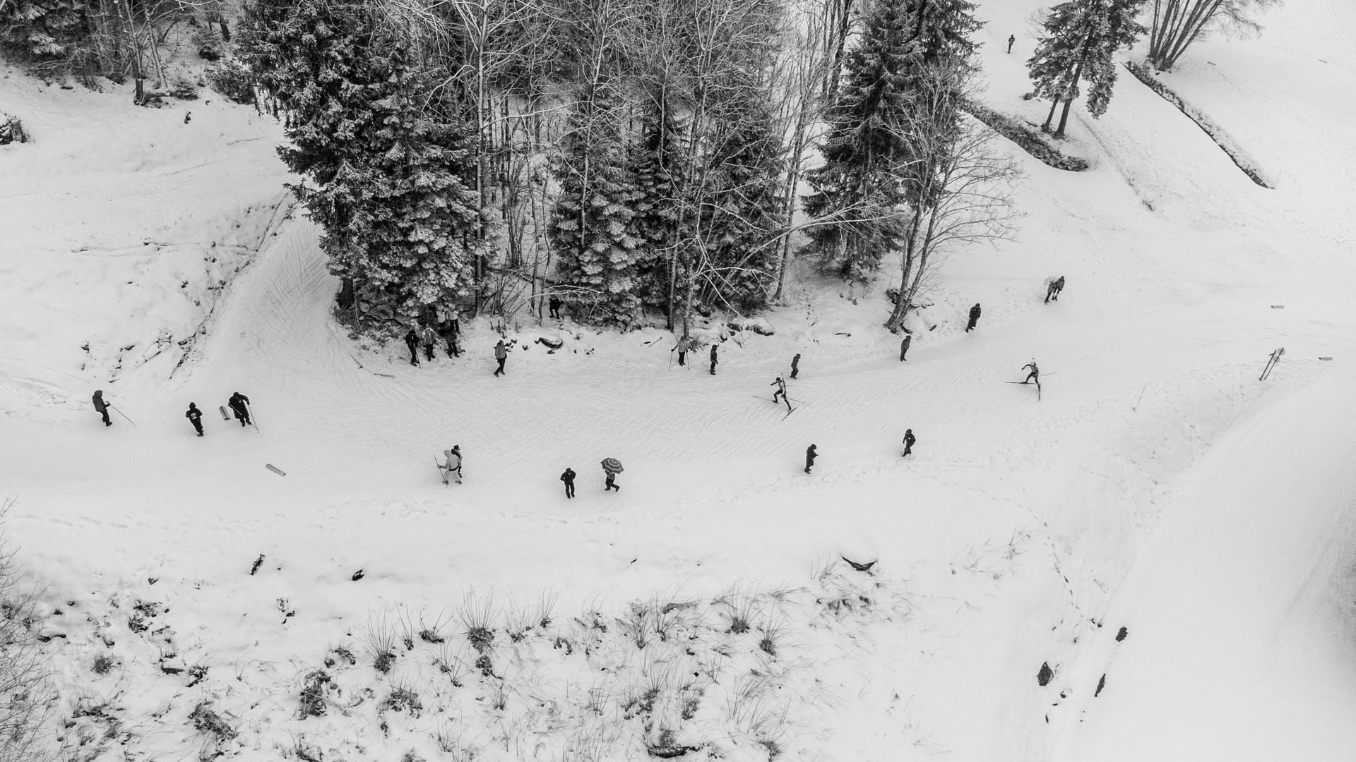 Individuel homme de la Coupe de France de biathlon aux Contamines-Montjoie