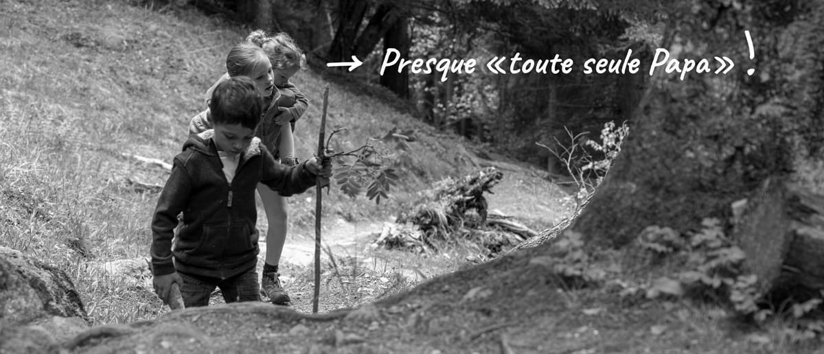 Rude montée entre la cascade du Dard et les Grands bois